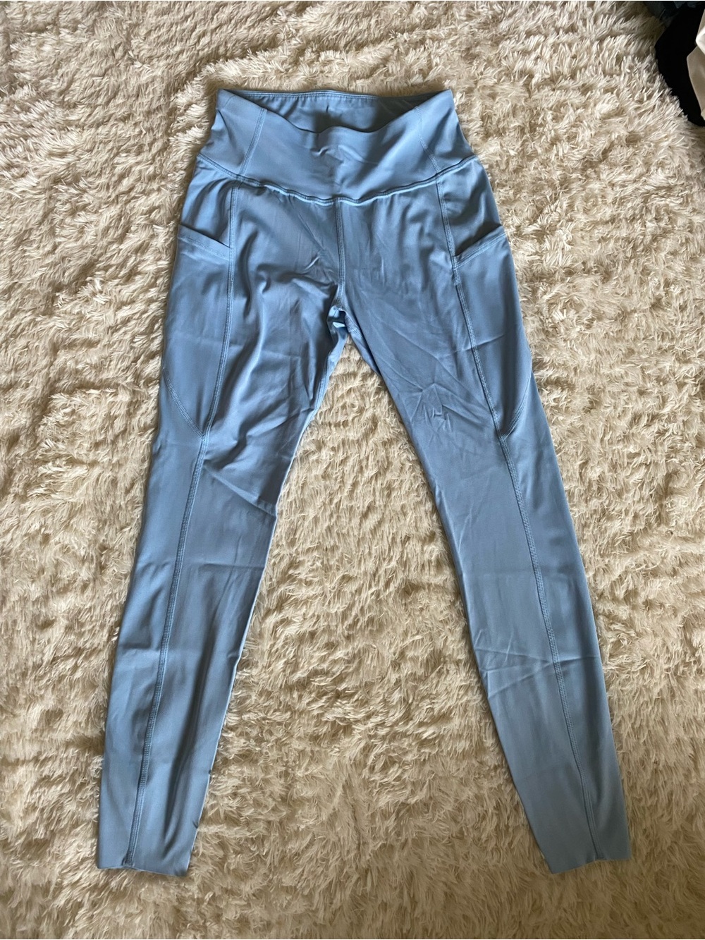 Light Blue High-Waist Active Leggings